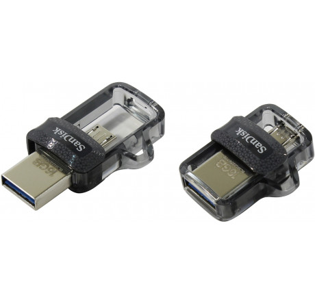 USB флеш-накопитель SANDISK 16Gb Ultra Dual drive черный Sandisk - porhov-experts.ru – фото 1
