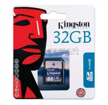 Карта памяти SDHC Kingston 32GB (SD4/32GB) Kingston - porhov-experts.ru – фото 1