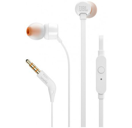 JBL T110, белая Гарнитура JBL - porhov-experts.ru – фото 1