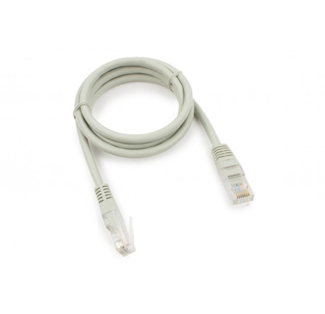 Cablexpert PP10-1M медный UTP кат.5e, 1м, разъем RJ-45 серый Патч-корд  CABLEXPERT - porhov-experts.ru – фото 1