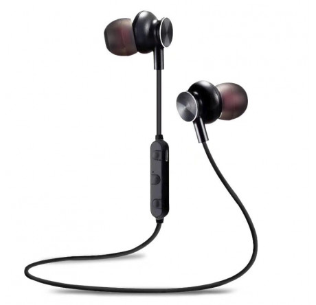 Наушники More choice Bluetooth вакуумные с шейным шнурком BG6 MORE CHOICE - porhov-experts.ru – фото 1