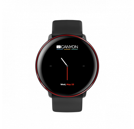 Canyon Marzipan SW-75 1CN-SSW75BR waterproof  черно-красный DS1CNSSW75BR Смарт-часы  CANYON - porhov-experts.ru – фото 1