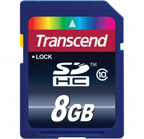 Карта памяти Transcend 8GB SDHC Class10 Transcend - porhov-experts.ru – фото 1