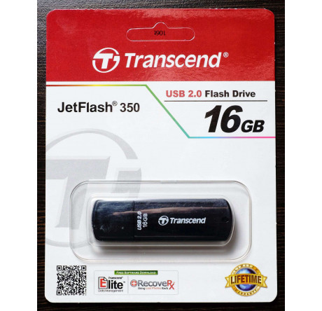 USB флеш-накопитель Transcend 350 USB 2.0 Flash Drive 16GB Transcend - porhov-experts.ru – фото 1