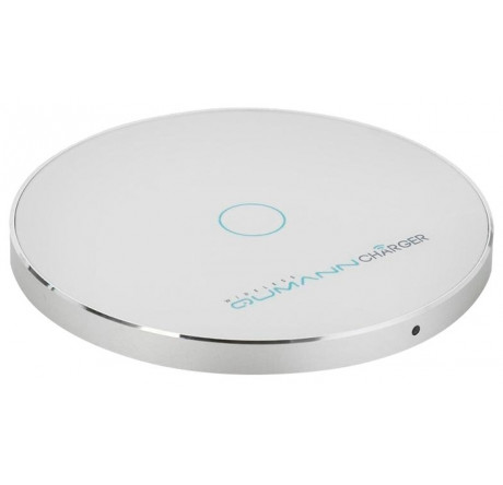 Qumann QWC-02 Wireless Disc Qi Fast Charger White 50521 Беспроводное зарядное устройство  QUMANN - porhov-experts.ru – фото 1
