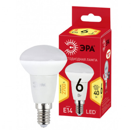 ECO LED R50-6W-827-E14 ЭРА ЭРА - porhov-experts.ru – фото 1