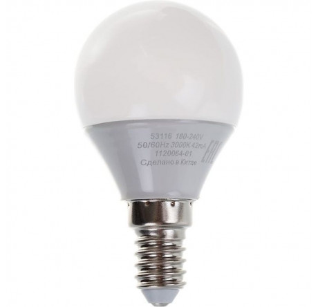 GAUSS LED ELEMENTARY GLOBE 6W E14 GAUSS - porhov-experts.ru – фото 1