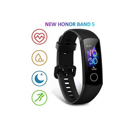Honor Band 5 Black/0,95” AMOLED/кардио, спортивный, бассейн режимы/TruSleep/водонепро Фитнес-браслет Huawei - porhov-experts.ru – фото 1