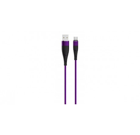Partner-Olmio SOLID, USB 2.0 - Type-C, 1.2м, 2.1A, усиленный, цвет титановый 039050 Кабель  PARTNER - porhov-experts.ru – фото 1