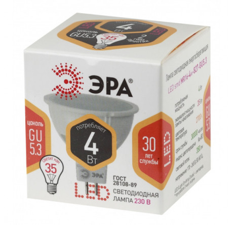 LED MR16-4W-827-GU5.3 ЭРА ЭРА - porhov-experts.ru – фото 1