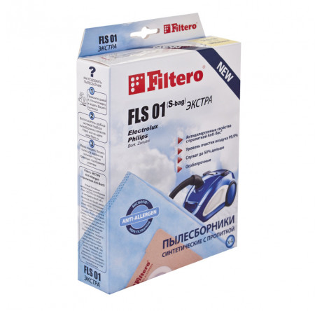 Пылесборник Filtero FLS 01 (S-bag) (4) ЭКСТРА Filtero - porhov-experts.ru – фото 1