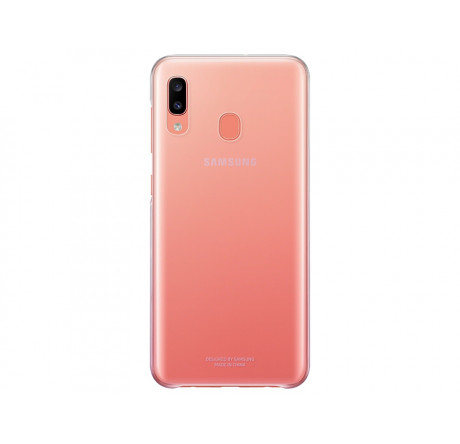 Samsung для Samsung Galaxy A20 Gradation Cover розовый (EF-AA205CPEGRU) Чехол (клип-кейс)  Samsung - porhov-experts.ru – фото 1