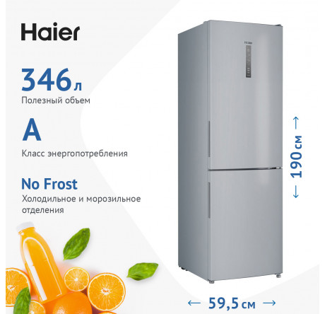 Haier CEF535ASD серебристый Холодильник двухкамерный  HAIER - porhov-experts.ru – фото 1