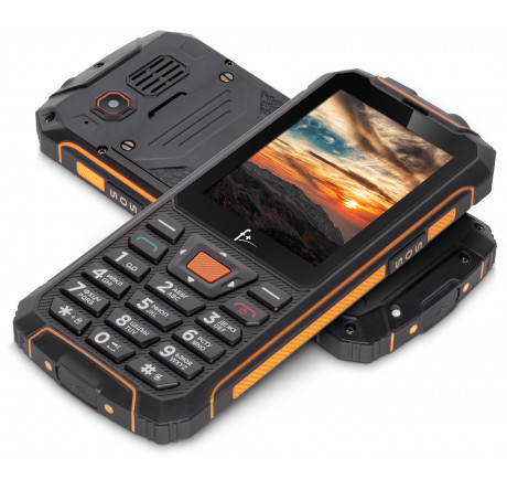 Мобильный телефон F+ R280С Black-orange F+ - porhov-experts.ru – фото 1