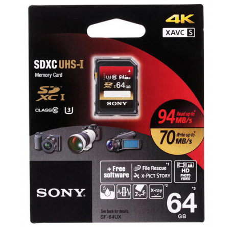 Карта памяти Sony SDHC 64 Gb Class 10 Sony - porhov-experts.ru – фото 1