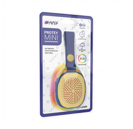 Hiper Protey Mini Blue H-OM1, 5 ВТ,130 Гц - 18 кГц,600 мАч, BT 4 Hiper - porhov-experts.ru – фото 1