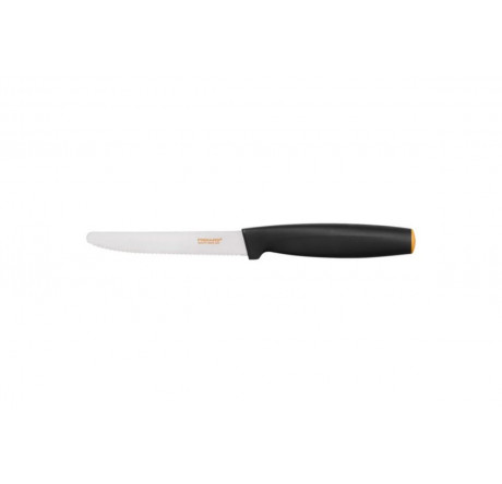 Fiskars 1014208 [FF Softgrip; 12см; нерж.; тверд. 53ед.] Нож кух. д/томатов  Fiskars - porhov-experts.ru – фото 1