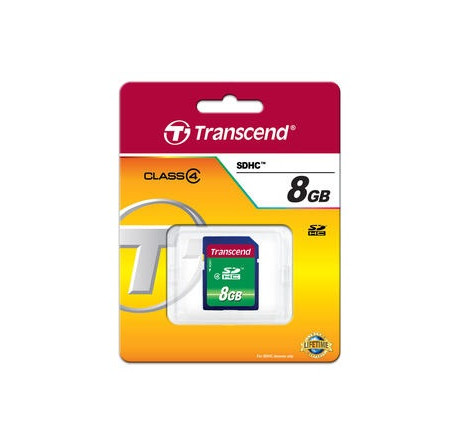 Карта памяти SDHC Transcend 8GB (TS8GSDHC4) Transcend - porhov-experts.ru – фото 1