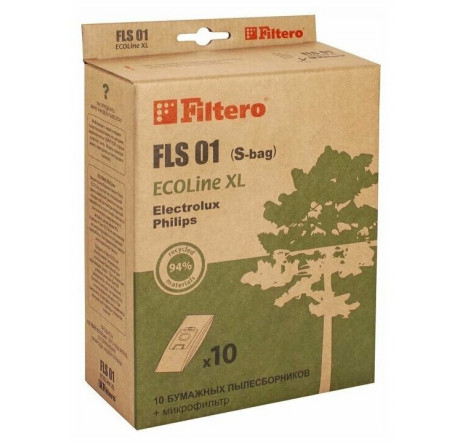 Пылесборник Filtero FLS 01 (S-bag) (10+) XL ECOLine Filtero - porhov-experts.ru – фото 1