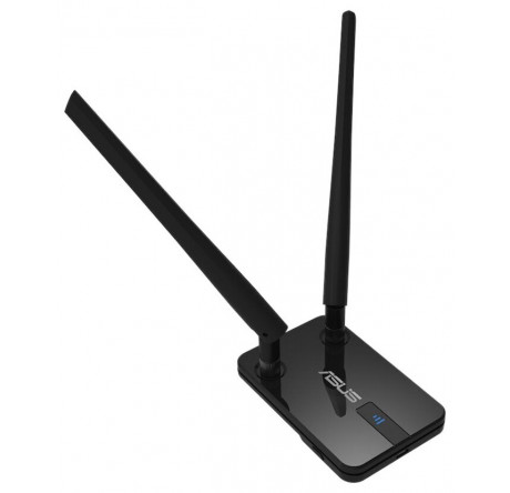 ASUS USB-N14 Wireless N USB Adapter (RTL) (802.11n/g/b, 300Mbps, 2x5dBi) Адаптер беспроводной Asus - porhov-experts.ru – фото 1