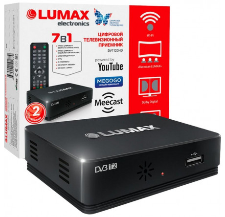 Lumax DVB-T2 DV1120HD Цифровой телевизионный приемник  Тюнер LUMAX - porhov-experts.ru – фото 1