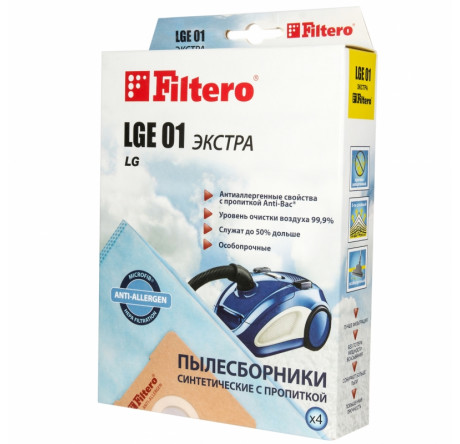 Пылесборник Filtero LGE 01 (4) ЭКСТРА Filtero - porhov-experts.ru – фото 1
