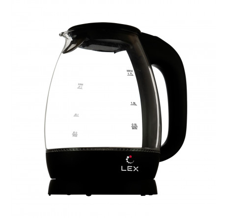 Lex LX3002-1 черный Электрочайник  LEX - porhov-experts.ru – фото 1