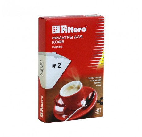 Фильтры для кофе Filtero №2/80, коричневые Filtero - porhov-experts.ru – фото 1