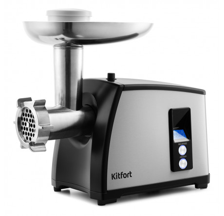 Мясорубка Kitfort KT-2105 серебро/черный Kitfort - porhov-experts.ru – фото 1