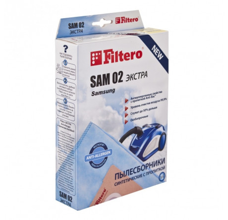 Пылесборник Filtero SAM 02 (4) ЭКСТРА Filtero - porhov-experts.ru – фото 1