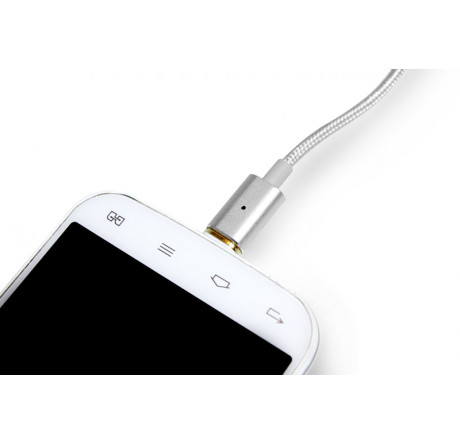 Partner магнитный USB 2.0 - Apple iPhone/iPod/iPad с разъемом 8pin 1.2м нейлон ПР033505 Кабель  PARTNER - porhov-experts.ru – фото 1