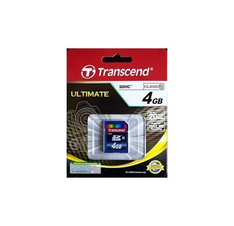 Карта памяти SDHC Transcend 4GB (TS4GSDHC10) Transcend - porhov-experts.ru – фото 1