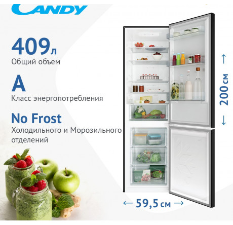 Candy CCRN 6200B Холодильник двухкамерный  Candy - porhov-experts.ru – фото 1