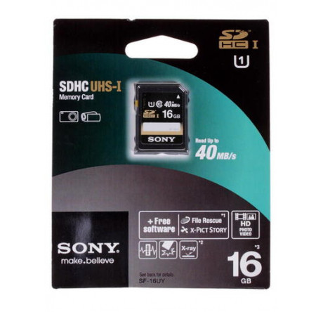 Карта памяти Sony SDHC 16 Gb Class 10  Sony - porhov-experts.ru – фото 1