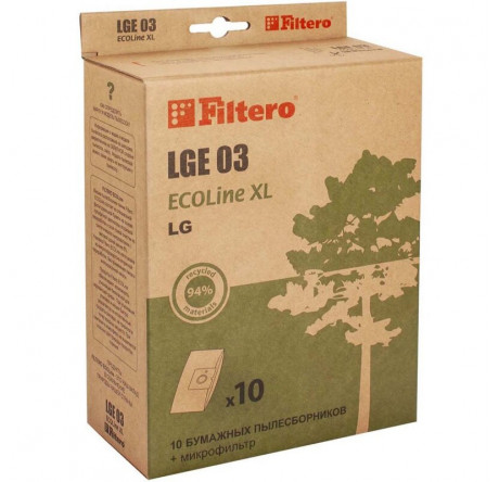 Пылесборник FILTERO LGE 03 (10+фильтр) ECOLine XL Filtero - porhov-experts.ru – фото 1