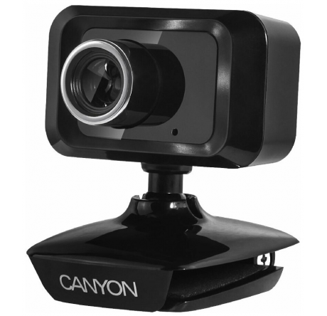 Canyon CNE-CWC1USB Enhanced 1.3,2.0 connector, viewing angle 40°, cable length 2.0m, Blac Веб-камера CANYON - porhov-experts.ru – фото 1