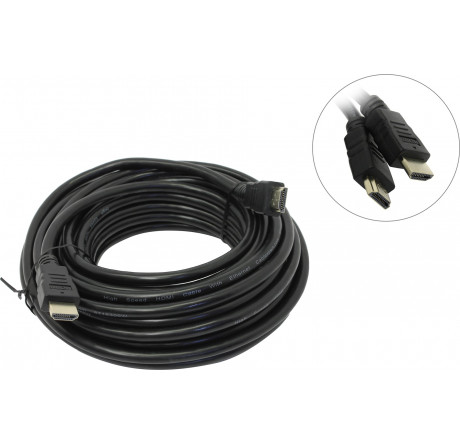 Gembird CC-HDMI4-10M, 10м, v1.4, 19M/19M, черный, позол.разъемы, экран, пакет Кабель HDMI  GEMBIRD - porhov-experts.ru – фото 1