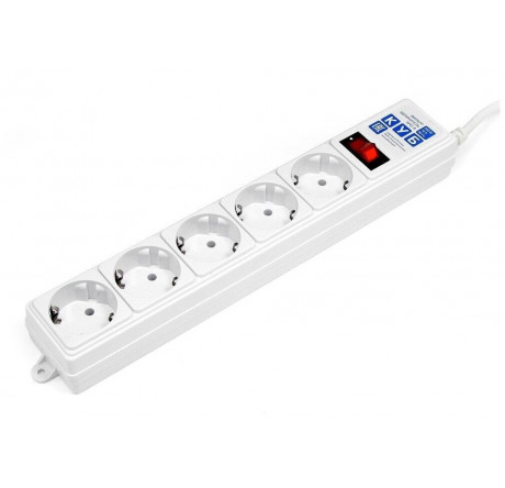 Сетевой фильтр Power Cube SPG-B-6-WHITE 1,9 м 5 розеток белый 10 Power Cube - porhov-experts.ru – фото 1