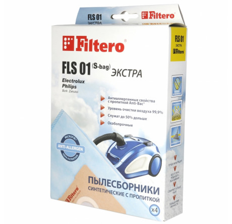 Пылесборник Filtero FLS 01 (S-bag) (4) Comfort Filtero - porhov-experts.ru – фото 1